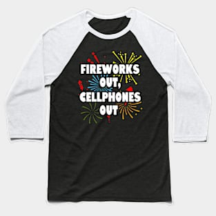 New Year 2024 4th Of July BBQ Independence Day Holiday Celebration Baseball T-Shirt